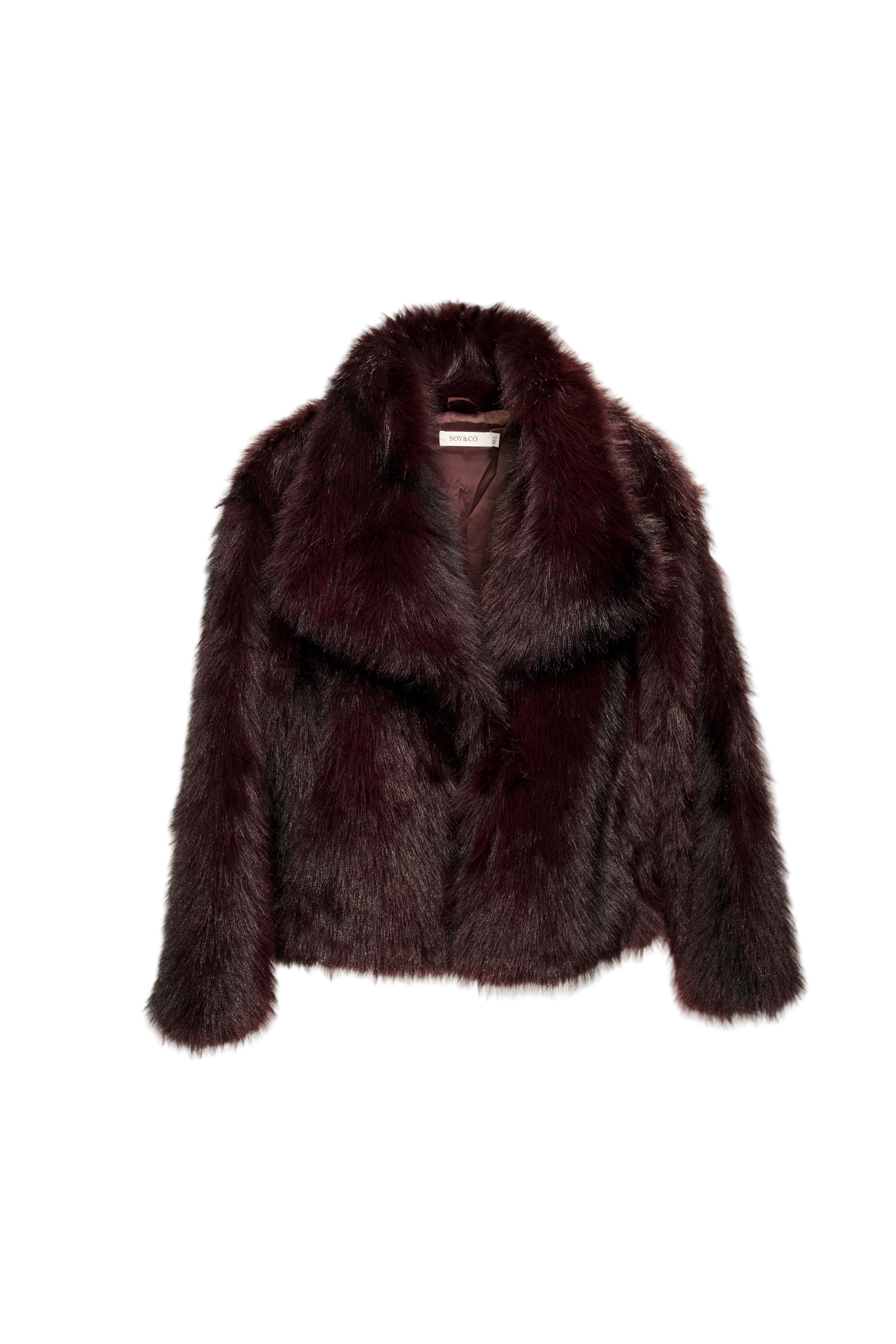 Burgundy Fur Jacket